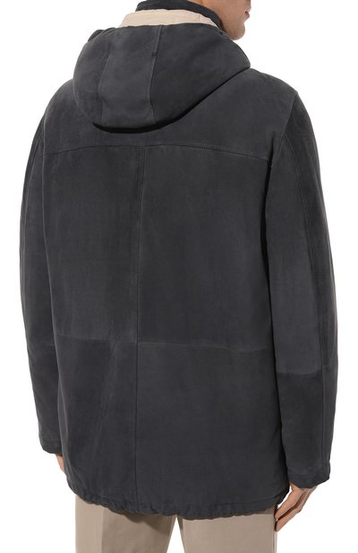 Утепленная парка BRUNELLO CUCINELLI синего цвета по цене 875500 руб., арт. M0PCL1892, фото 4 Утепленная парка BRUNELLO CUCINELLI, арт. M0PCL1892, фото 4