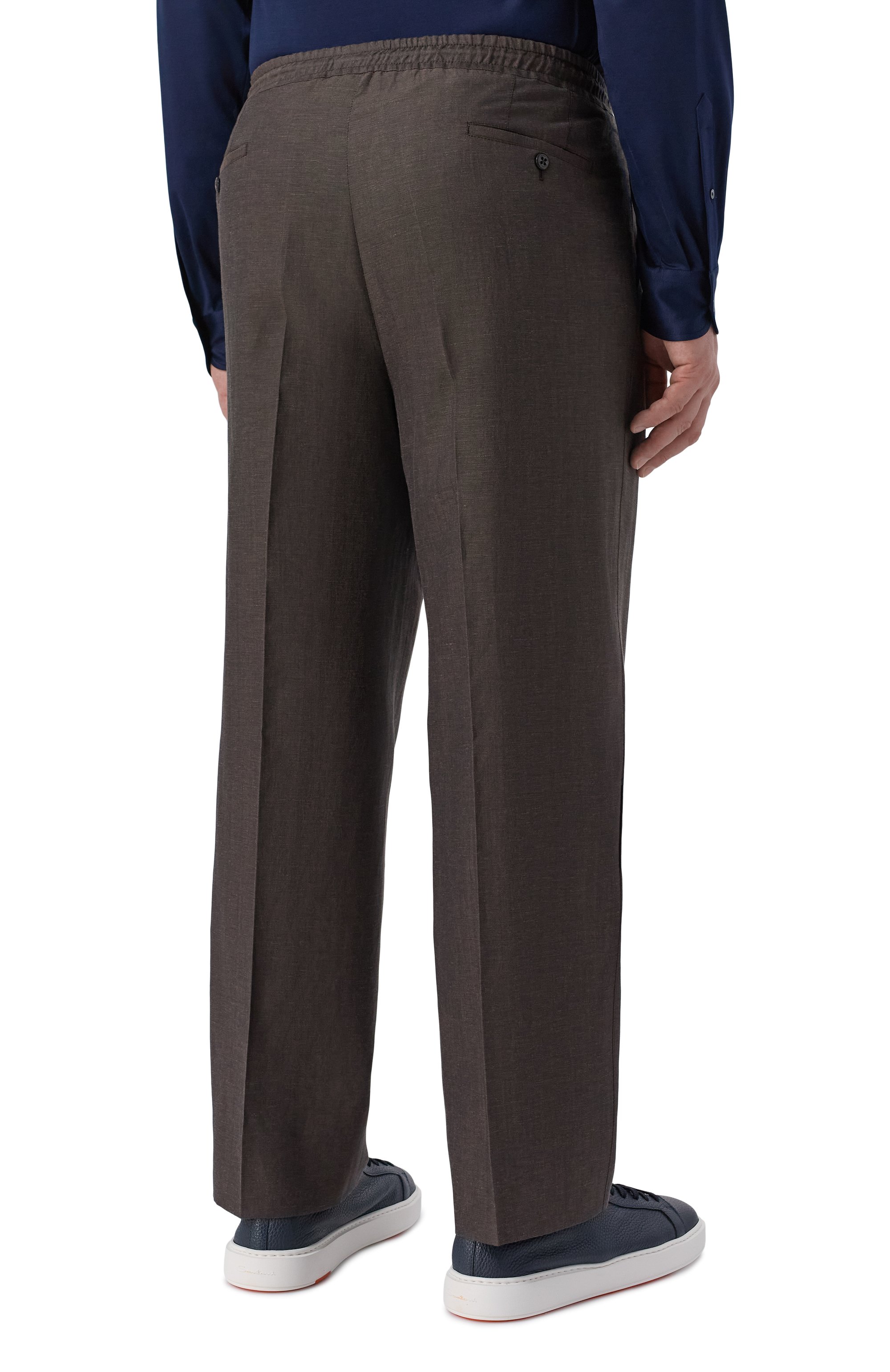 Брюки из шерсти и льна CORNELIANI, арт. 274L27/2714164, фото 4