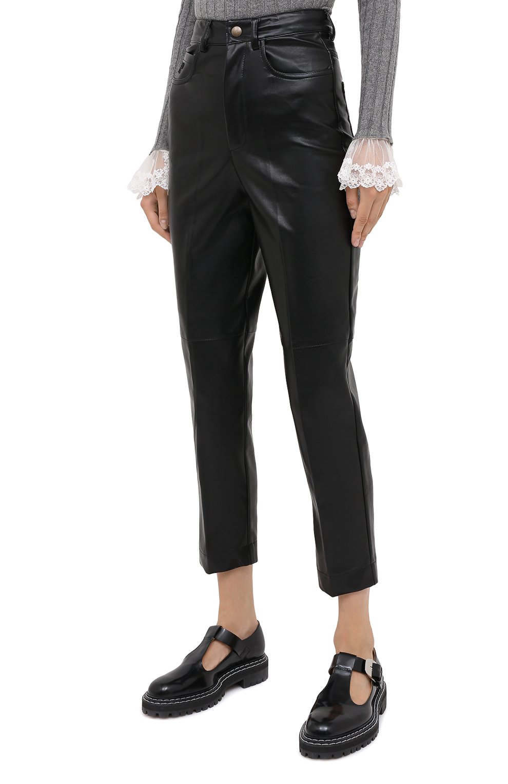 Брюки PHILOSOPHY DI LORENZO SERAFINI черного цвета по цене 35950 руб., арт. A0323/5756, фото 3 Брюки PHILOSOPHY DI LORENZO SERAFINI, арт. A0323/5756, фото 3