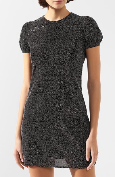 Платье из вискозы SAINT LAURENT черного цвета по цене 299500 руб., арт. 603707/Y4A01, фото 3 Платье из вискозы SAINT LAURENT, арт. 603707/Y4A01, фото 3
