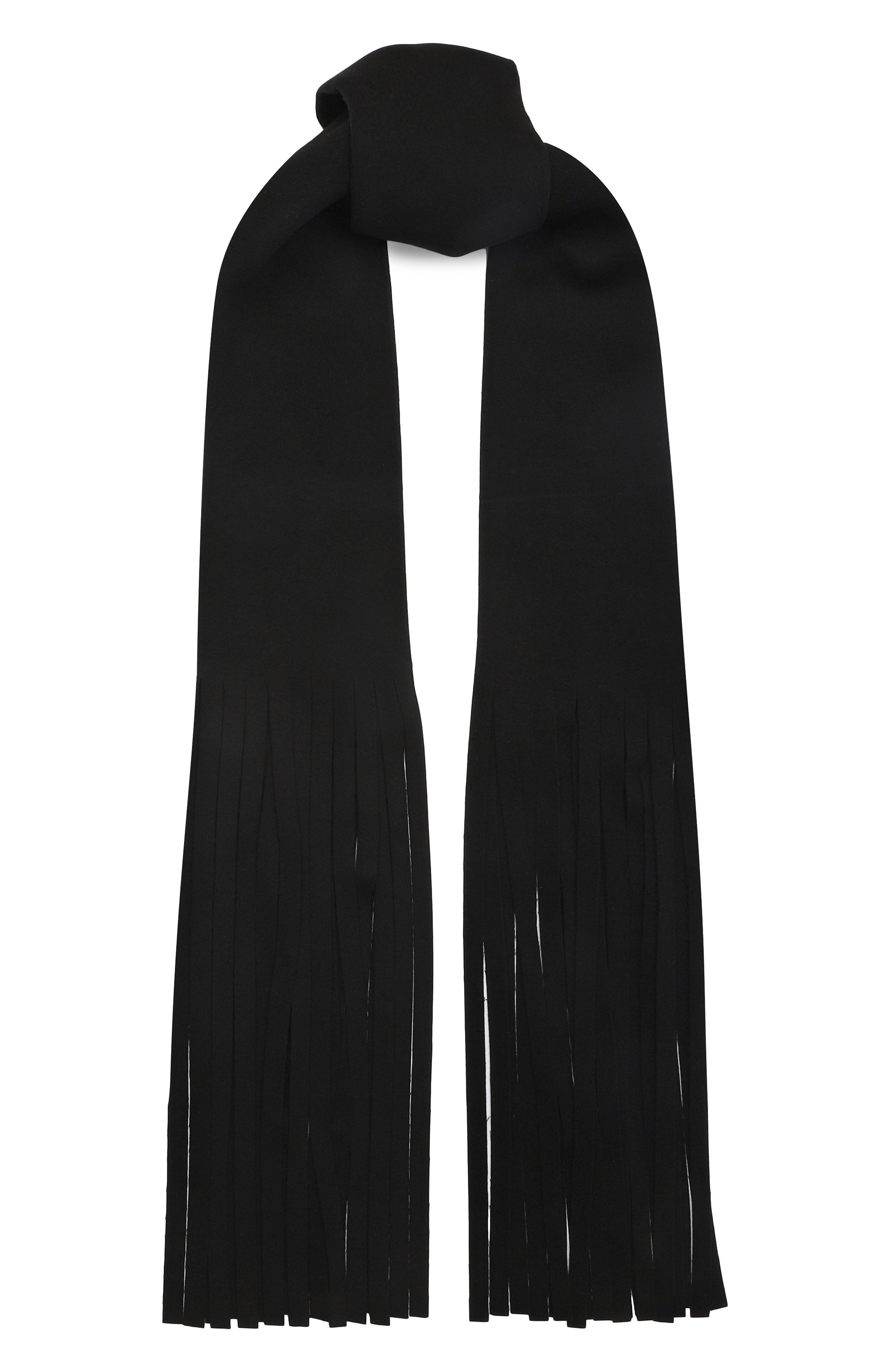 Шерстяной шарф SPORTMAX черного цвета по цене 37100 руб., арт. AV0CAD0, фото 1 Шерстяной шарф SPORTMAX, арт. AV0CAD0, фото 1