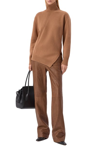 Шерстяной свитер JIL SANDER бежевого цвета по цене 207500 руб., арт. J02GP0235/J14798, фото 2 Шерстяной свитер JIL SANDER, арт. J02GP0235/J14798, фото 2