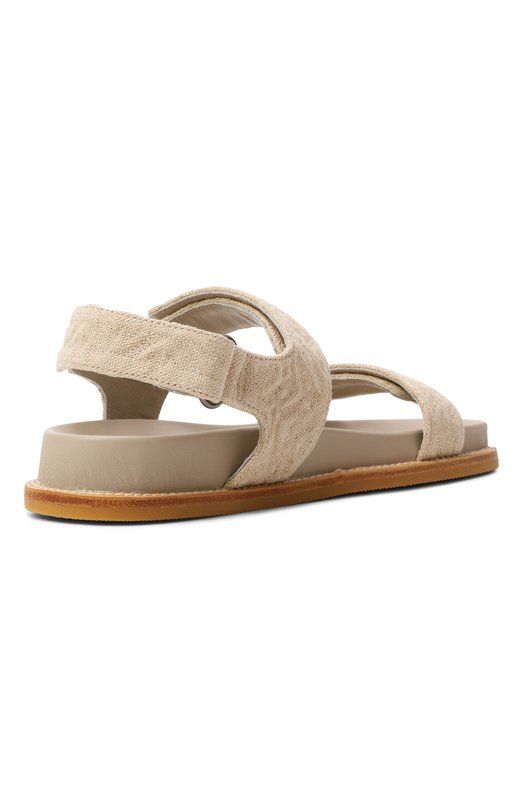 Текстильные сандалии Emporio Armani EW004049/AF21970 Бежевый  EW004049/AF21970 Фото 5