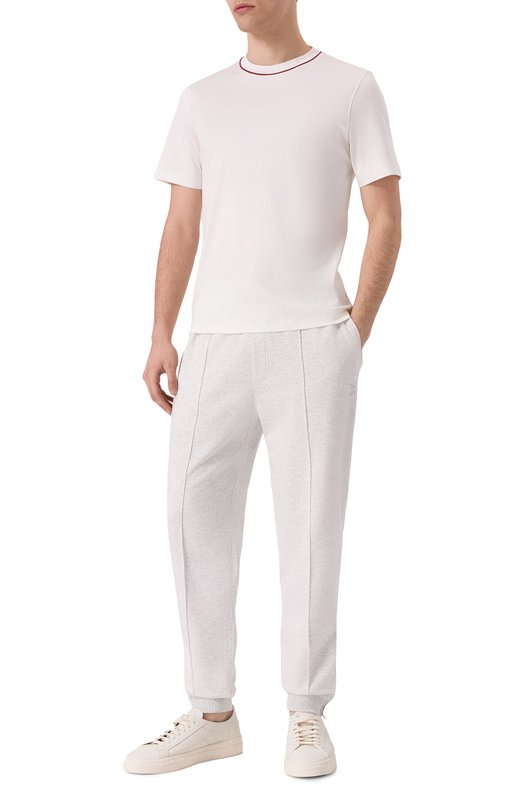 Хлопковая футболка Brunello Cucinelli M0B131356P Белый  M0B131356P Фото 2