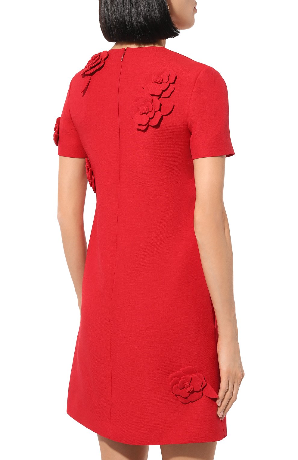 Платье из шерсти и шелка VALENTINO, арт. 5B3VAAG11CF, фото 4