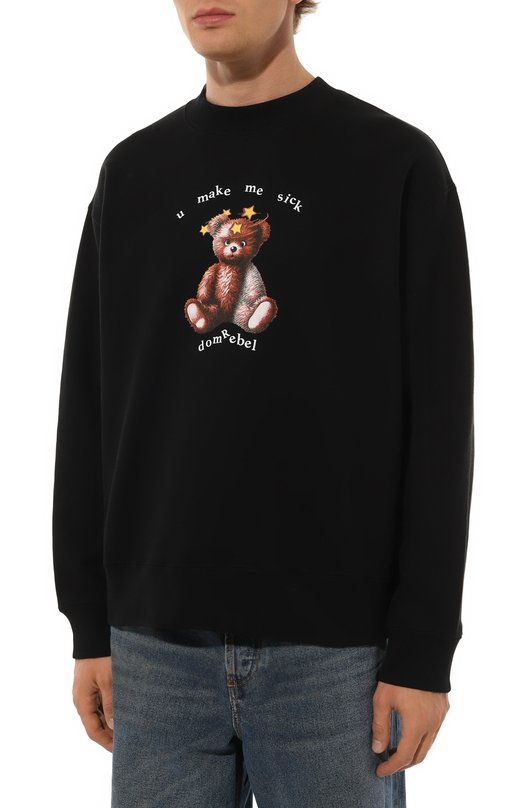 Хлопковый свитшот DOMREBEL M STARS/SWEATSHIRT Чёрный  M STARS/SWEATSHIRT Фото 3