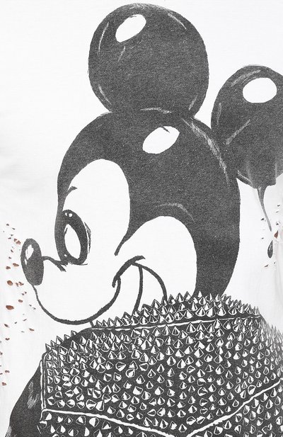 Хлопковая футболка DOMREBEL, арт. MICK/0VERSIZE T-SHIRT/H0LES, фото 5