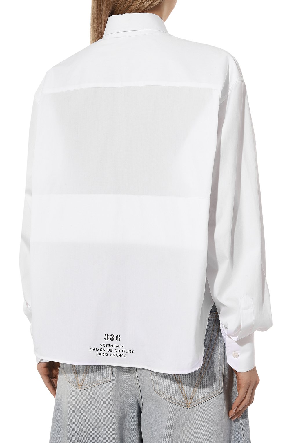 Хлопковая рубашка VETEMENTS, арт. UE54SH280W, фото 4