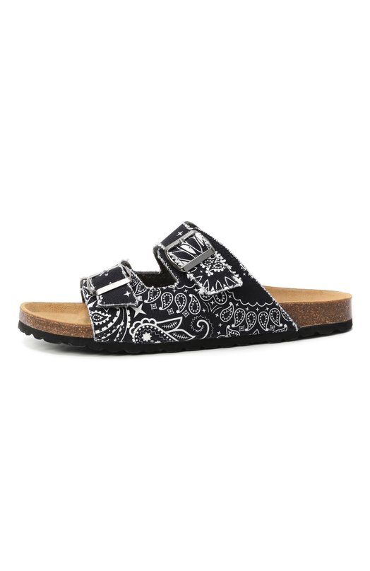 Текстильные шлепанцы MC2 Saint Barth STBA SANDAL N/03148H Чёрно-белый  STBA SANDAL N/03148H Фото 4