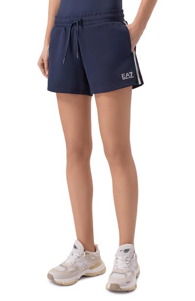 Шорты EA7 синего цвета по цене 13900 руб., арт. 7W001224/AF12660, фото 3 Шорты EA7, арт. 7W001224/AF12660, фото 3