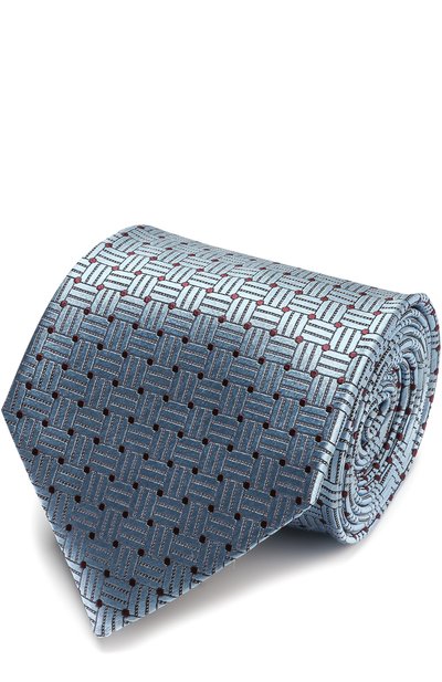 Мужской шелковый галстук с узором ZEGNA, арт. Z9E651XW