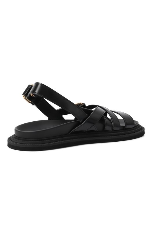 Кожаные сандалии Moschino MB16013G00/GB0 Чёрный  MB16013G00/GB0 Фото 4