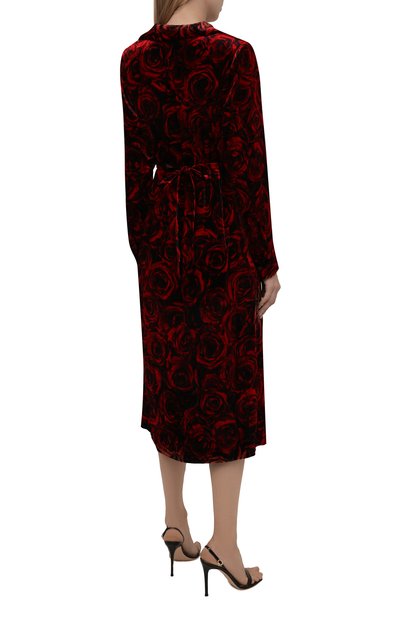 Платье из вискозы и шелка DRIES VAN NOTEN, арт. 212-011040-3007, фото 4