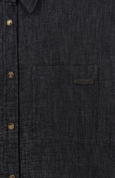 Джинсовая рубашка BRUNELLO CUCINELLI, арт. BB148C404C, фото 3