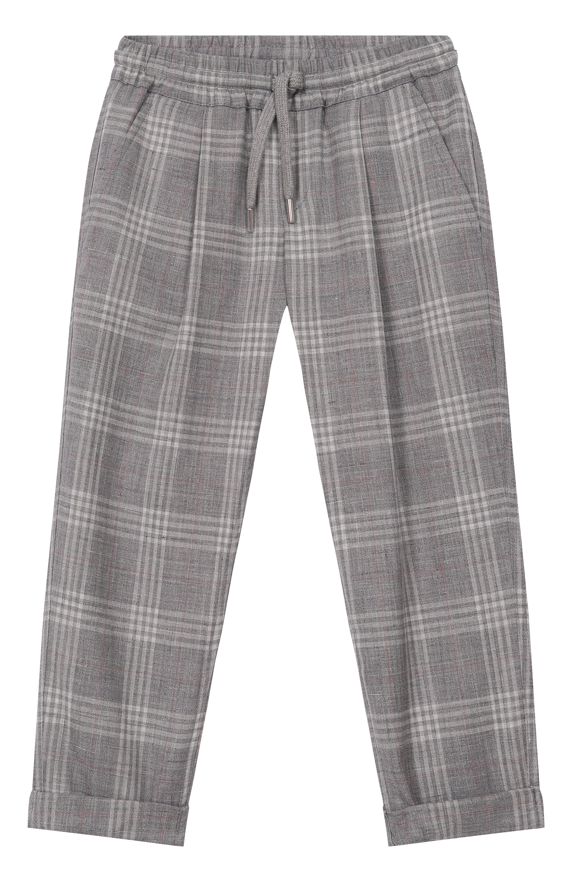 Брюки из шерсти и шелка BRUNELLO CUCINELLI, арт. BZ430P503A, фото 1