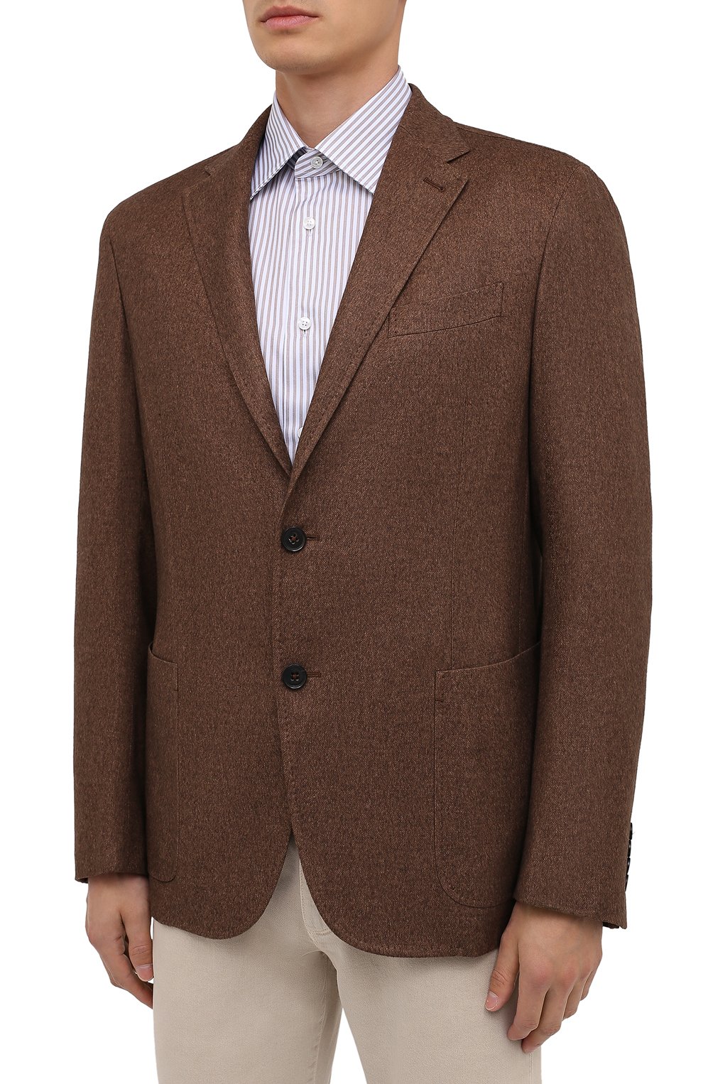 Пиджак из шелка и кашемира ZEGNA, арт. UVC10/SDR, фото 4