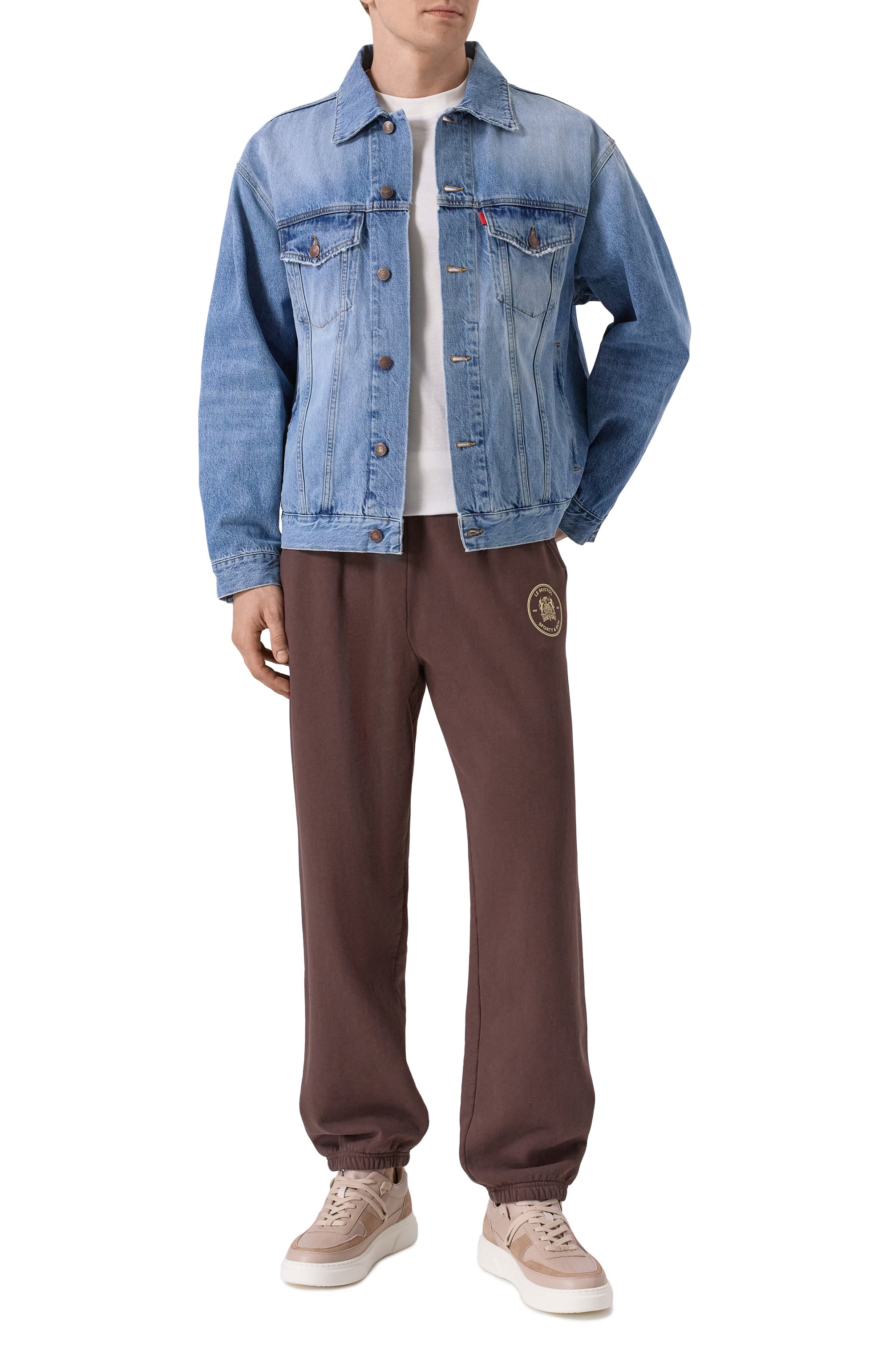 Кожаные кеды leo 855 INUIKII бежевого цвета по цене 34050 руб., арт. 50102-055, фото 2 Кожаные кеды leo 855 INUIKII, арт. 50102-055, фото 2