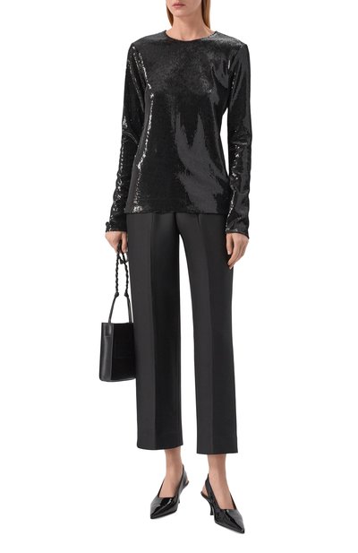 Женский топ с отделкой пайетками TOTEME, арт. 261-WRT0732-FB0593