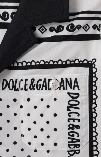 Хлопковая рубашка DOLCE & GABBANA, арт. L14S37/FI5KQ, фото 3