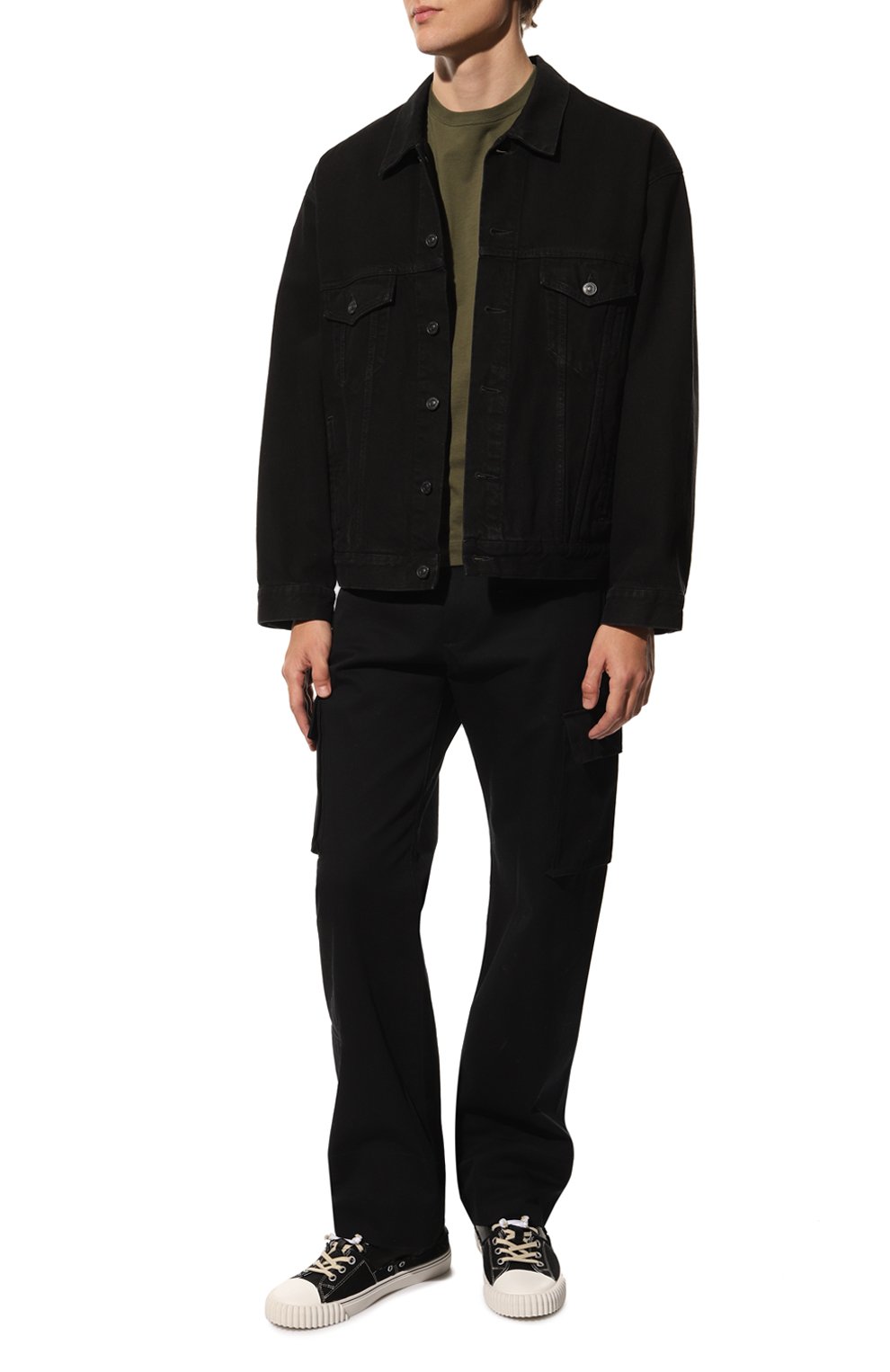 Комбинированные кеды MAISON MARGIELA черного цвета по цене 64950 руб., арт. S57WS0390/P5063, фото 2 Комбинированные кеды MAISON MARGIELA, арт. S57WS0390/P5063, фото 2