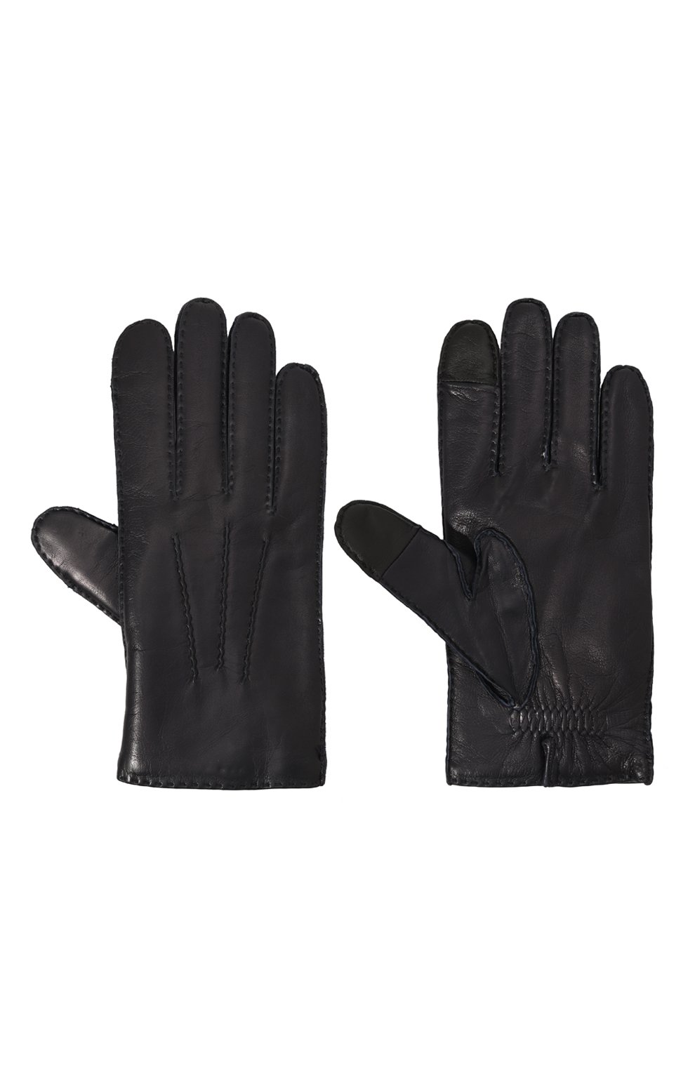 Кожаные перчатки arthur AGNELLE темно-синего цвета по цене 19050 руб., арт. ARTHUR/C100, фото 2 Кожаные перчатки arthur AGNELLE, арт. ARTHUR/C100, фото 2