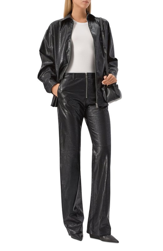 Брюки из вискозы MSGM 3941MDP11/257616 Чёрный  3941MDP11/257616 Фото 2
