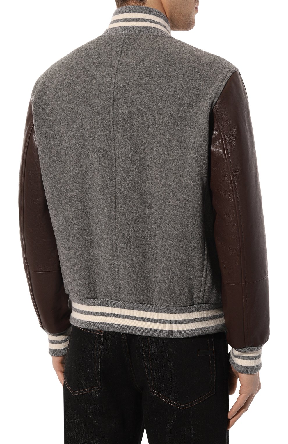 Комбинированный бомбер BRUNELLO CUCINELLI, арт. MY4141966, фото 4