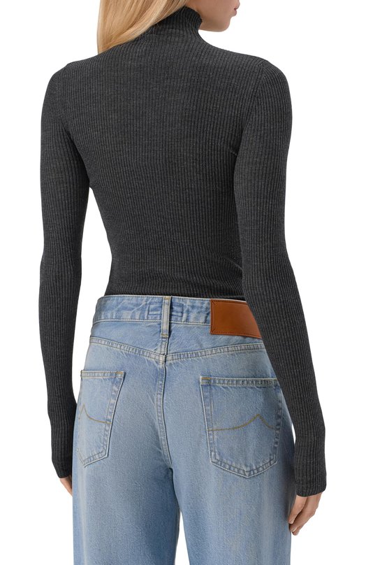 Шерстяная водолазка Petar Petrov F25K3 Серый  F25K3 Фото 4