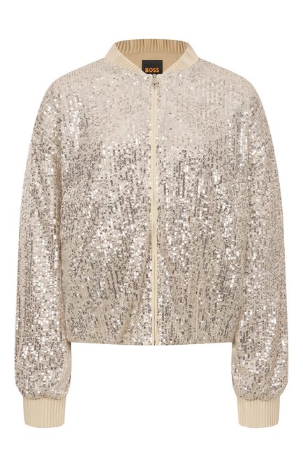 Женский бомбер с отделкой пайетками BOSS ORANGE, арт. 50548336