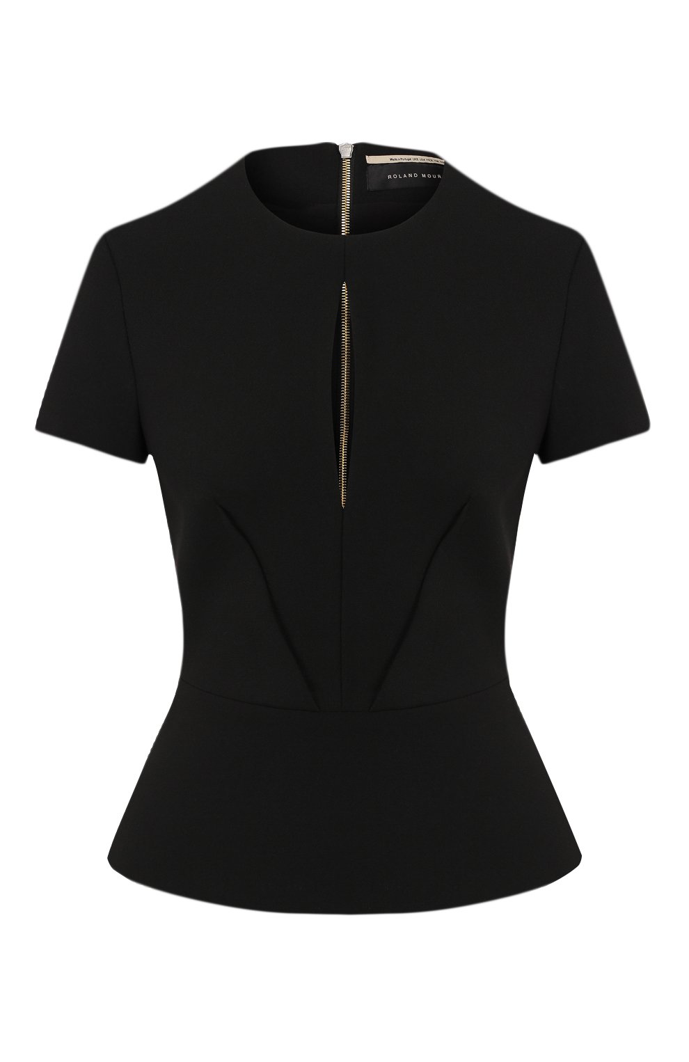 Топ ROLAND MOURET черного цвета по цене 67600 руб., арт. PW19/S0688/F2196, фото 1 Топ ROLAND MOURET, арт. PW19/S0688/F2196, фото 1