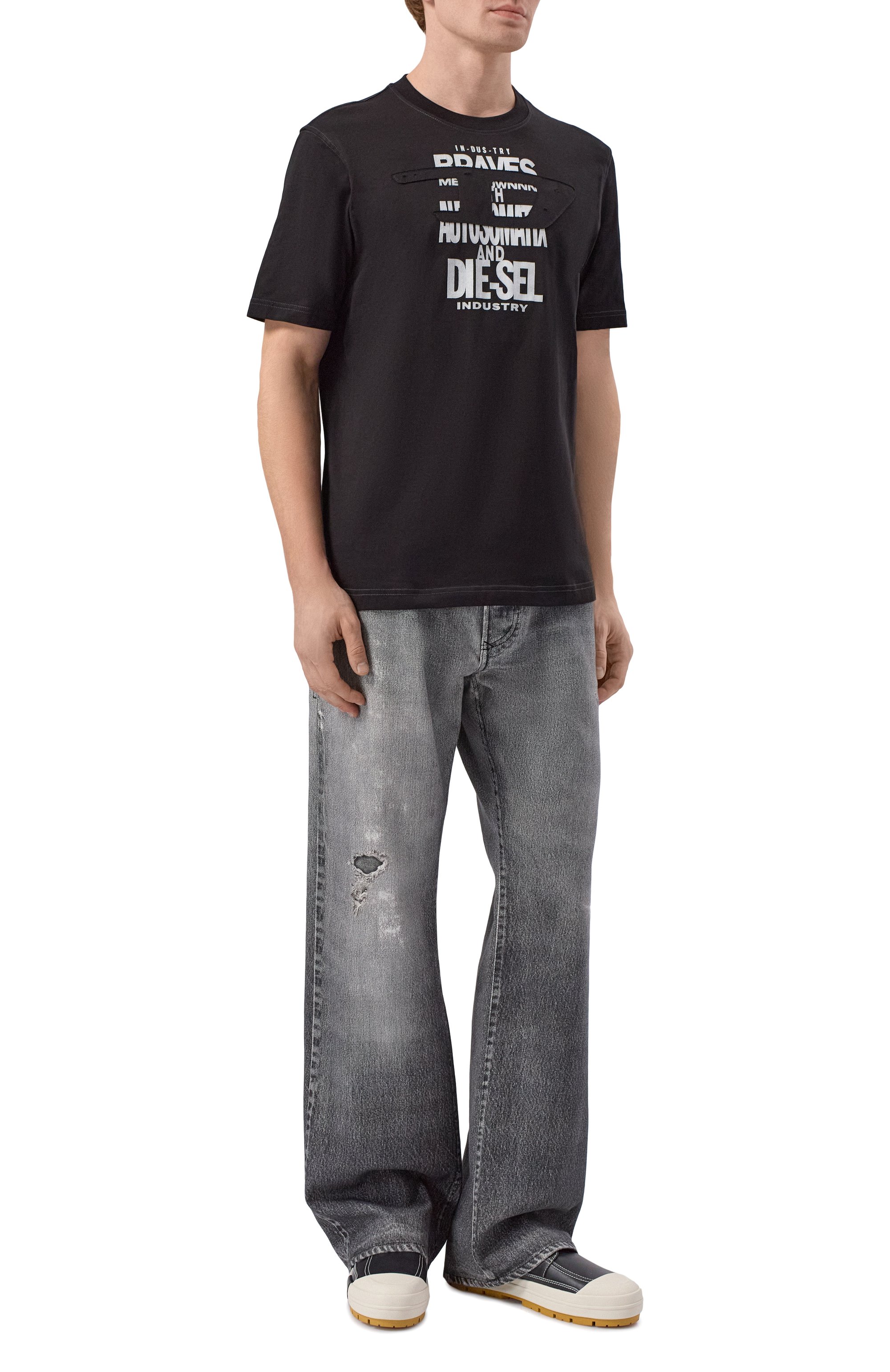 Хлопковая футболка DIESEL, арт. A21037/0QIAM, фото 2