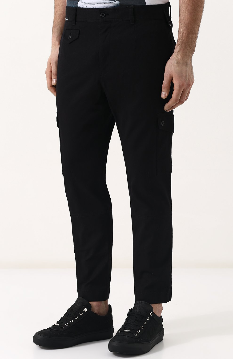 Хлопковые брюки-карго DOLCE & GABBANA, арт. GYA8ET/FUFGD, фото 3