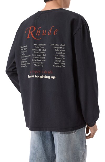 Хлопковый лонгслив RHUDE, арт. RHPS26TT14012, фото 4