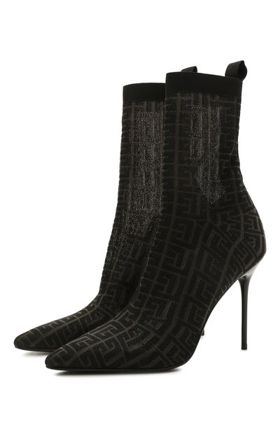 Текстильные ботильоны skye monogram BALMAIN, арт. VN0TA639/TKMG, фото 1