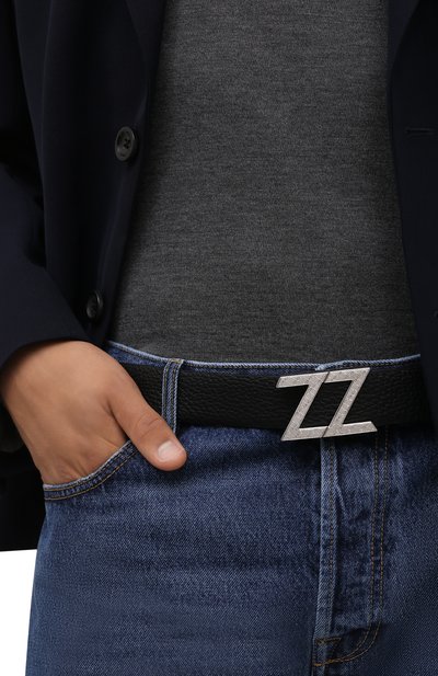 Кожаный ремень ZILLI, арт. MJL-CLAQD-01805/0287, ф ото 2