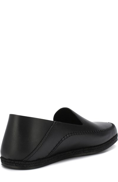 Кожаные эспадрильи с джутовой отделкой ZEGNA, арт. A3013X-ELB, фото 4