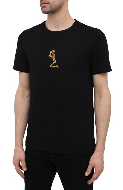 Хлопковая футболка RELIGION черного цвета по цене 5970 руб., арт. 11BSKN03, фото 3 Хлопковая футболка RELIGION, арт. 11BSKN03, фото 3