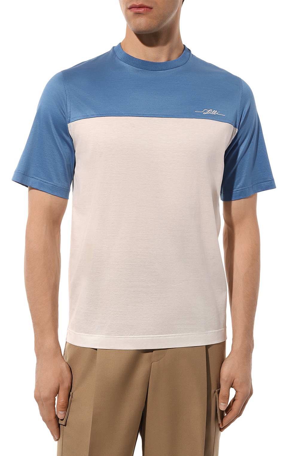 Хлопковая футболка ZILLI, арт. TSR02NM0110VZL0T1M, фото 3