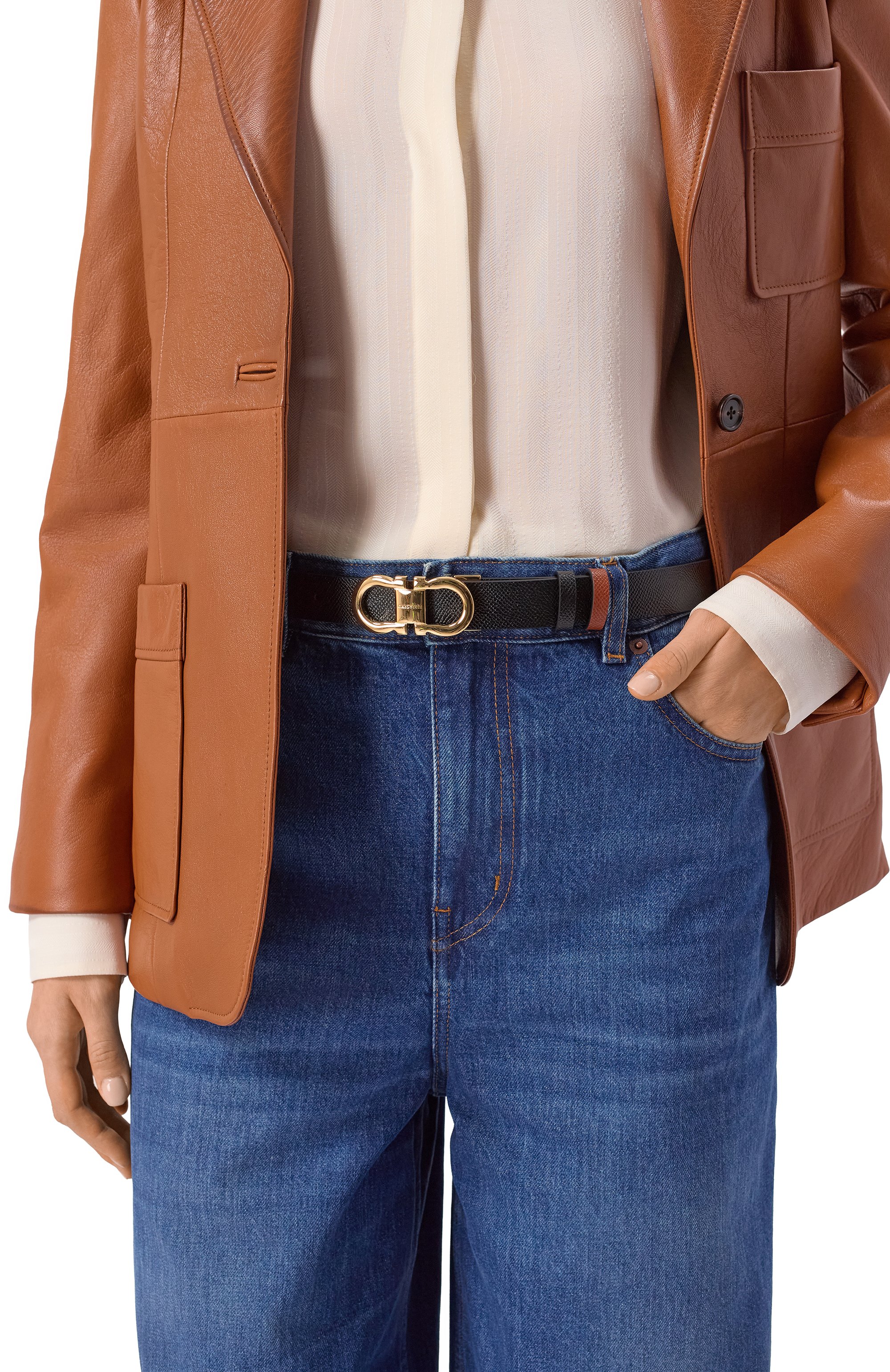 Двусторонний ремень FERRAGAMO, арт. 230294/780407, фото 2