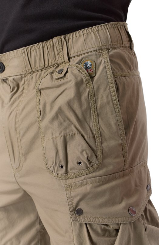 Хлопковые шорты Parajumpers PMPATW07 Бежевый  PMPATW07 Фото 5