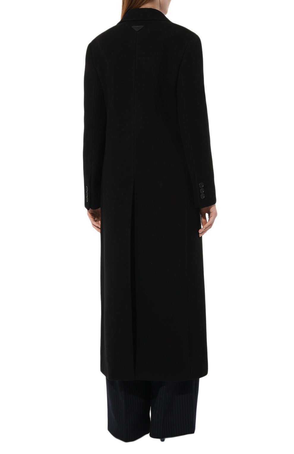 Шерстяное пальто PRADA черного цвета по цене 310000 руб., арт. P641LG-W3Q-F0002-212, фото 4 Шерстяное пальто PRADA, арт. P641LG-W3Q-F0002-212, фото 4