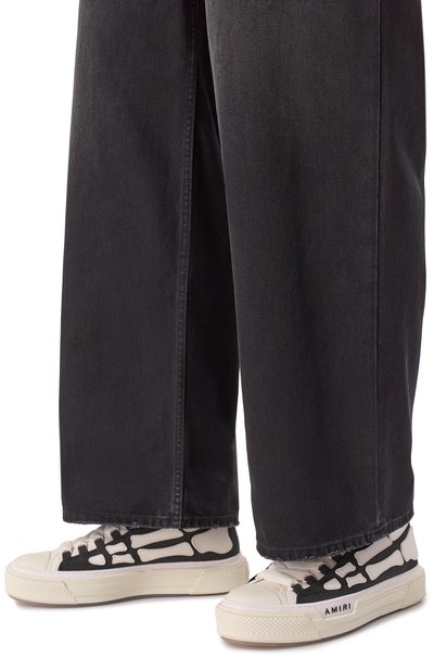 Текстильные кеды skel court hi  AMIRI, арт. AMF0SR1149, фото 3
