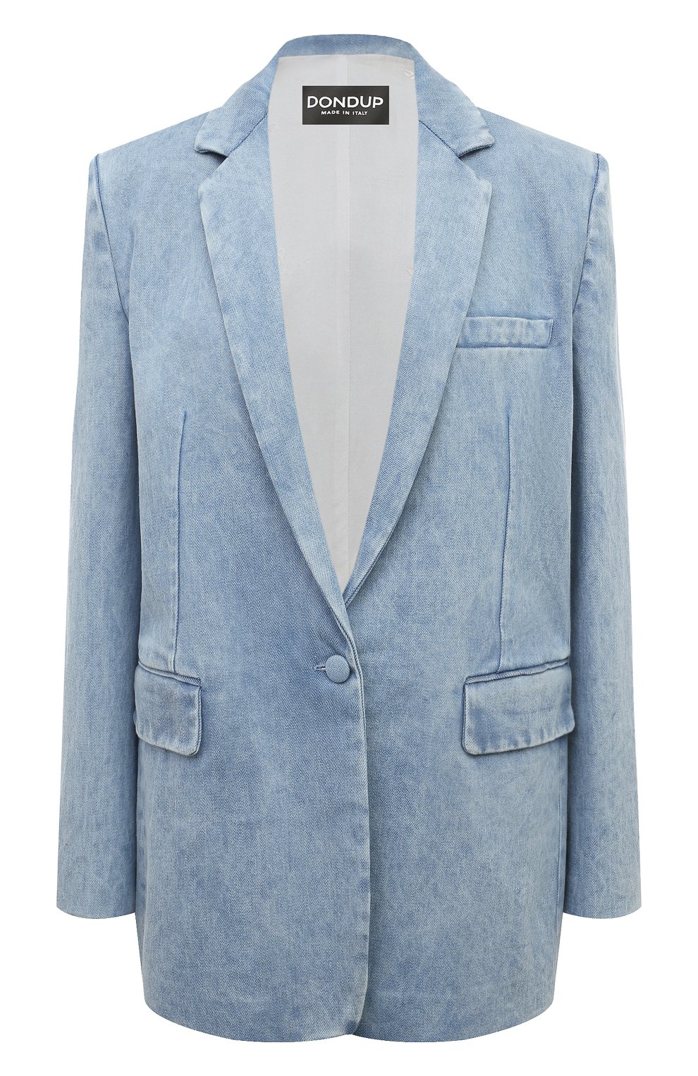 Джинсовый жакет DONDUP голубого цвета по цене 99500 руб., арт. DJ610/DFE238D HI4, фото 1 Джинсовый жакет DONDUP, арт. DJ610/DFE238D HI4, фото 1