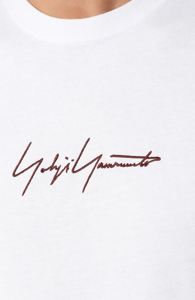 Хлопковая футболка YOHJI YAMAMOTO, арт. HC-T96-076, фото 5