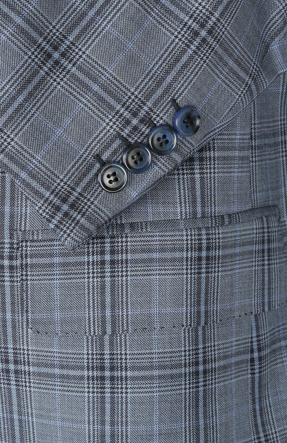 Шерстяной пиджак в клетку BRIONI, арт. RGH0/P5ABK/PARLAMENT0/2, фото 4