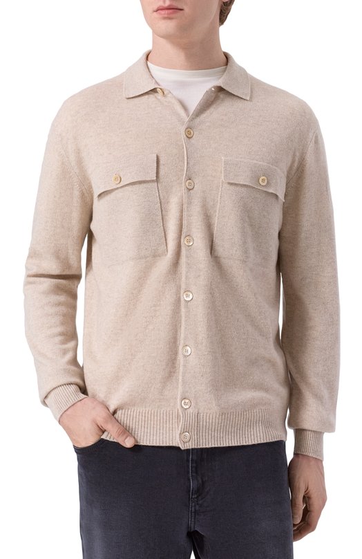 Кашемировый кардиган MVST M25.1PM.K015 Бежевый  M25.1PM.K015 Фото 3