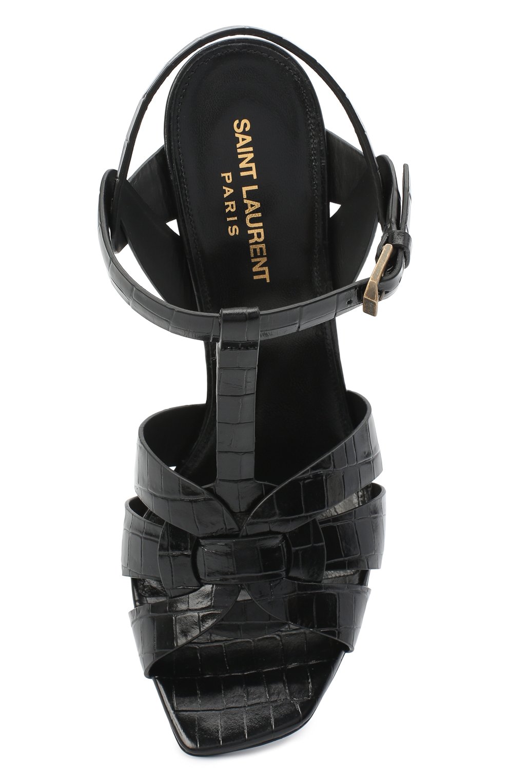 Кожаные босоножки tribute SAINT LAURENT, арт. 620673/1YQ00, фото 5