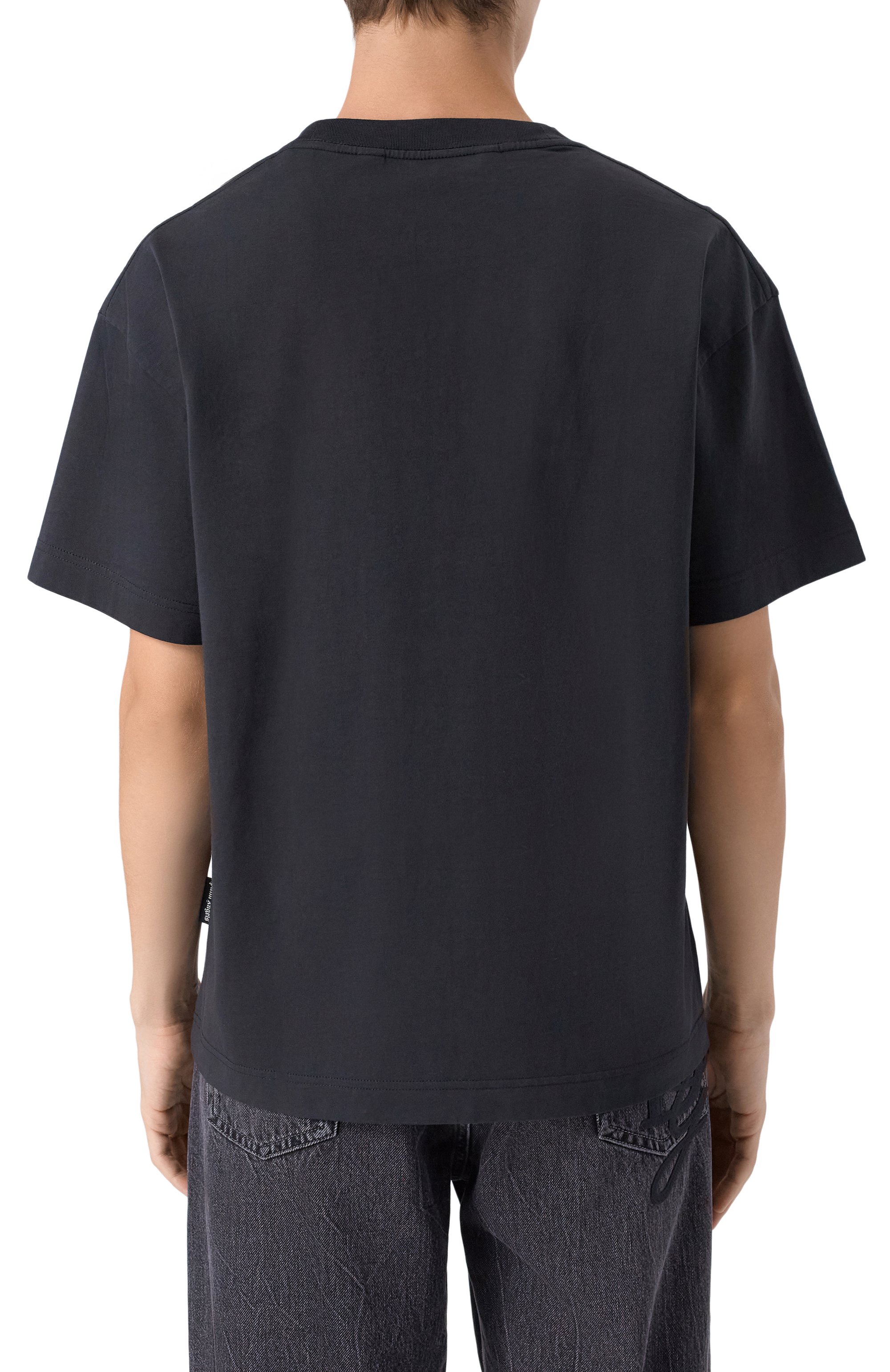 Хлопковая футболка PALM ANGELS, арт. PMAA109F25JER004, фото 4