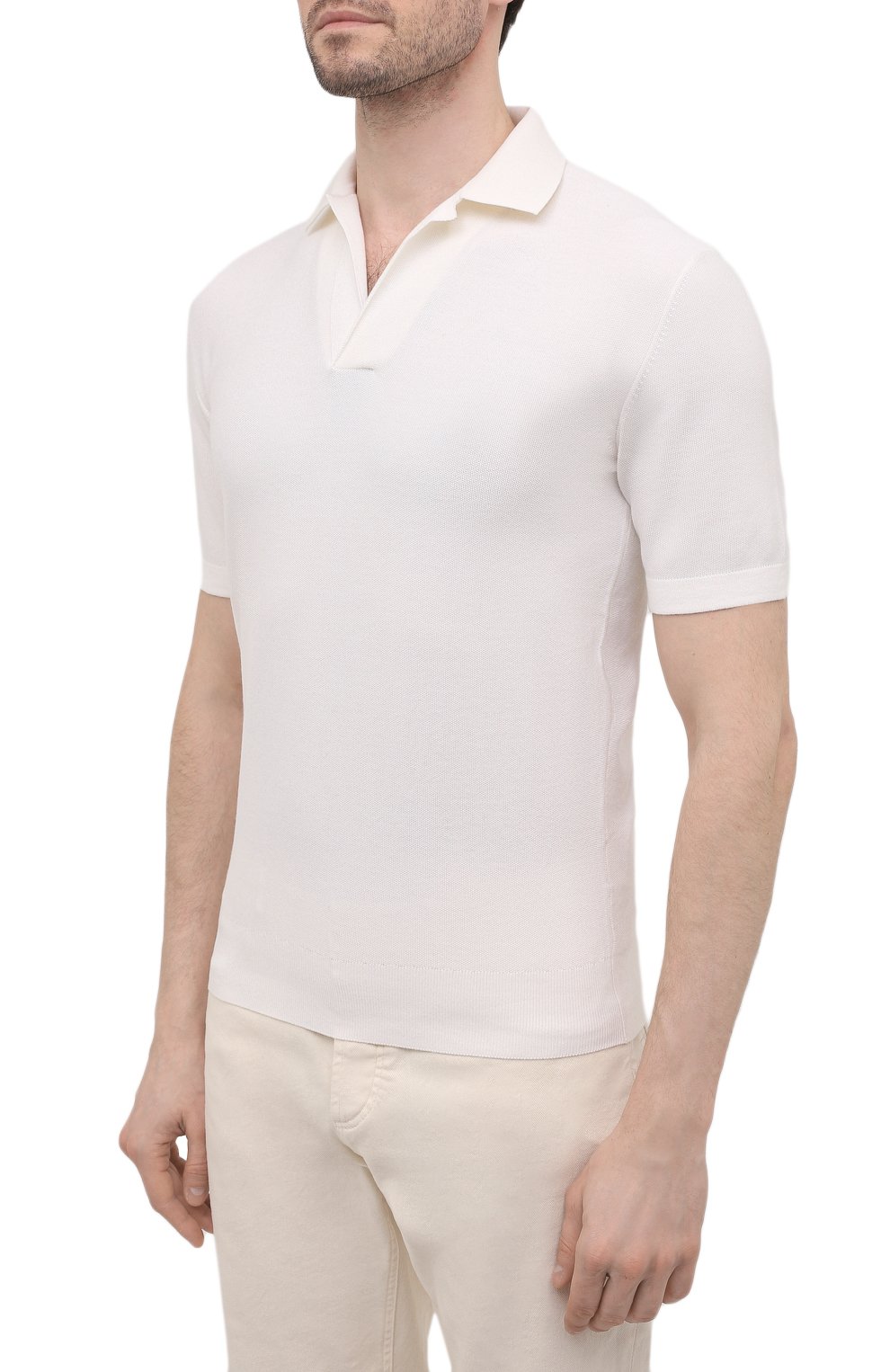 Поло из хлопка и шелка LORO PIANA, арт. FAM0531, фото 3
