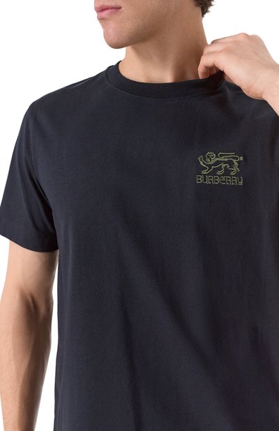 Хлопковая футболка BURBERRY, арт. 8102898, фото 5